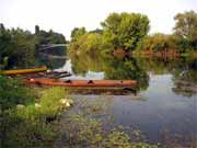 See mit Boot, Nationalpark Kroatien